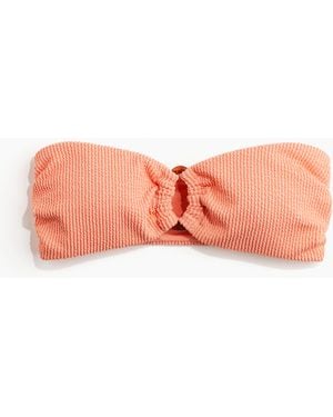 H&M Wattiertes Bandeau-Bikinitop - Pink