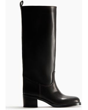 H&M Kniehohe Stiefel - Schwarz