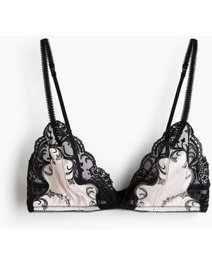 H&M Satijnen Soft-bh - Zwart