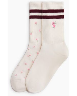 H&M 2er-Pack Crew-Socken - Mehrfarbig