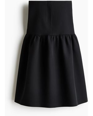 H&M Uitlopende Midirok - Zwart