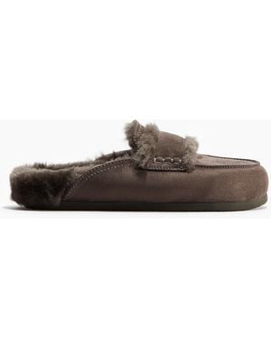 H&M Hausschuhe mit Warmfutter - Braun