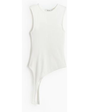 H&M Asymmetrisches Tanktop - Weiß
