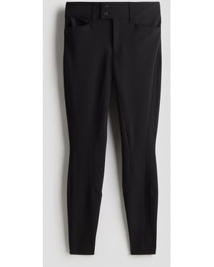 H&M Reithose mit Kniebesatz - Schwarz