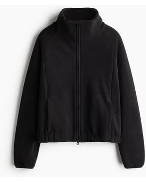 H&M Sport-Fleecejacke - Schwarz