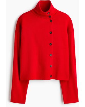 H&M Cardigan mit Turtleneck - Rot