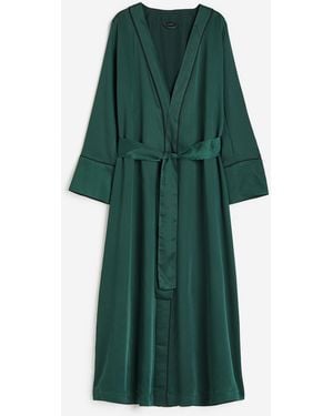 H&M Satijnen Ochtendjas - Groen
