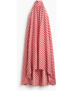 H&M Kleid in A-Linie mit Bindedetail - Rot