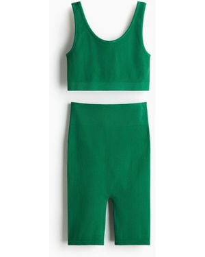 H&M MAMA Before & After 2-teiliges Set in Seamless - Grün