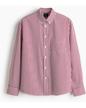 H&M Hemd in Relaxed Fit - Pink