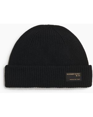 H&M Gerippte Beanie - Schwarz