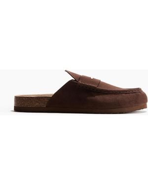H&M Pantoletten - Braun