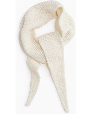 H&M Kraus rechts gestrickter Schal - Weiß