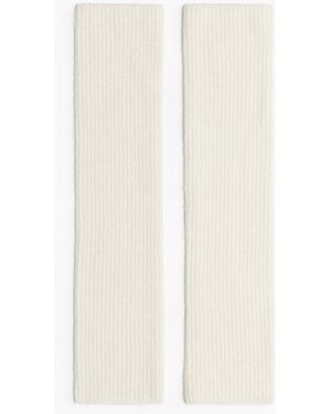 H&M Beinstulpen aus Wollmix - Weiß