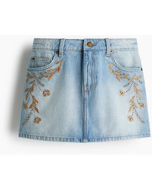 H&M Denim mini skirt - Blau