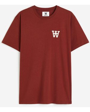 H&M Ace Chest Print T-shirt - Rot