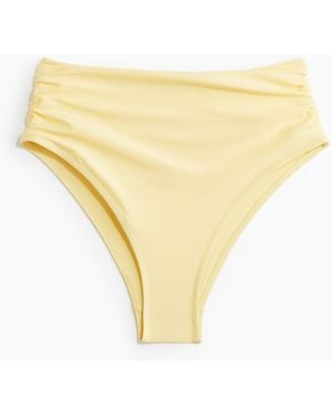 H&M Cheeky Bikinihose High Waist - Gelb