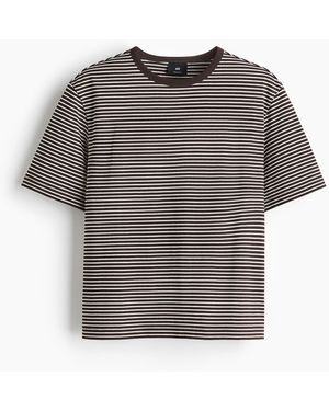 H&M T-Shirt in Regular Fit - Grau
