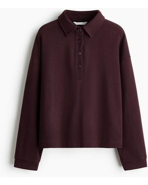 H&M Sweater Met Kraag - Paars