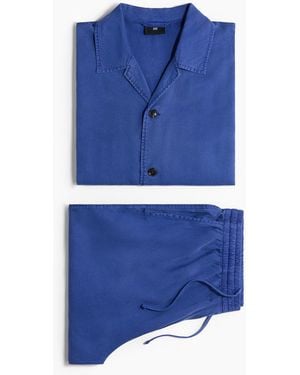 H&M Lyocell-Zweiteiler - Blau