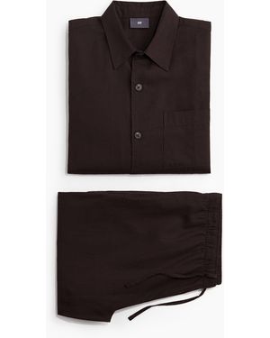 H&M Pyjama aus einer Baumwollmischung - Schwarz