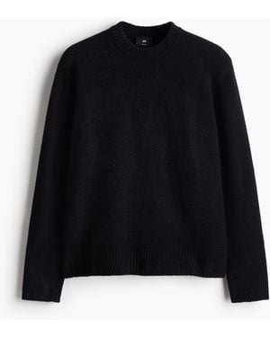 H&M Geruwde Trui - Zwart