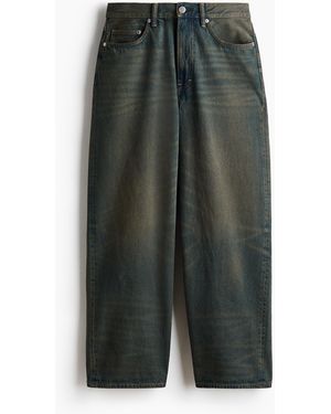 H&M Baggy Jeans - Grün