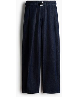 H&M Barrel High Waist Jeans - Blau
