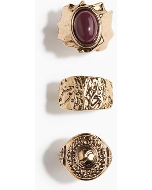 H&M 3er-Pack Ringe - Weiß