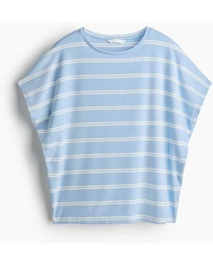 H&M Oversized Lyocell-Shirt - Blau