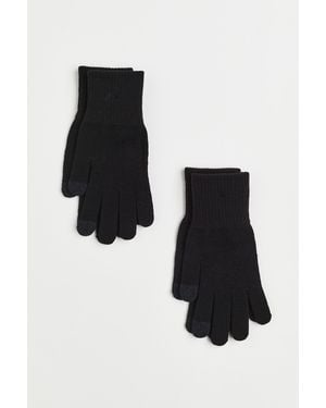 H&M 2er-Pack Touchscreen-Handschuh - Schwarz