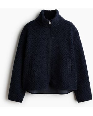 H&M Jacke aus Teddyfleece - Blau