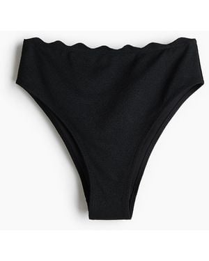 H&M Cheeky Bikinihose High Waist - Schwarz