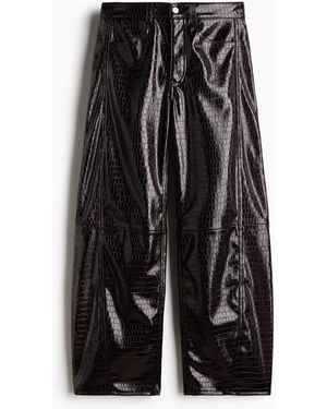 H&M Barrel-Hose mit Coating - Schwarz