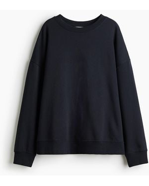 H&M Oversized Sweatshirt - Blau