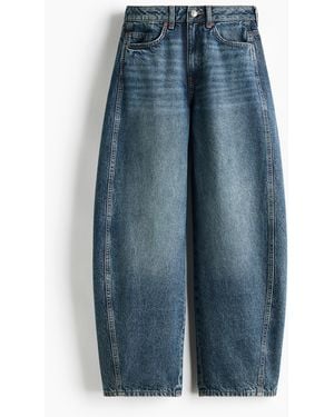 H&M Baggy High Jeans - Blau