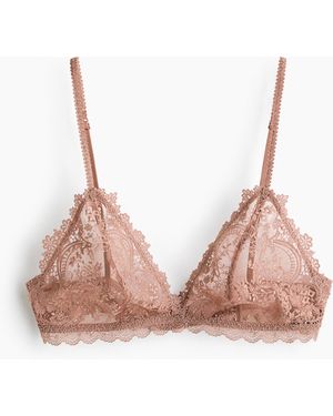 H&M Soft-BH mit Stickereien - Pink