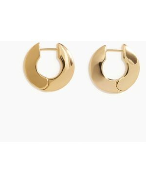 H&M Runde Ohrringe mit Goldplattierung - Mettallic
