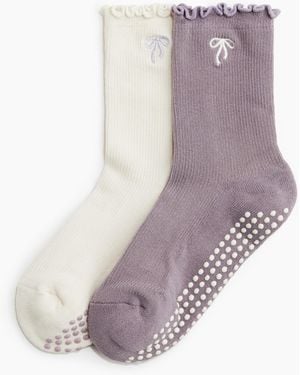 H&M 2er-Pack Yogasocken mit Antirutschsohle - Grau