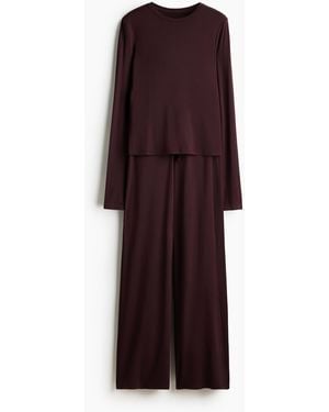 H&M Pyjama aus Modal - Lila