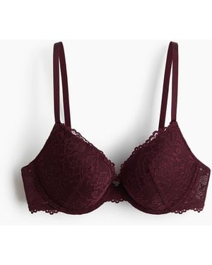 H&M Push-up-BH aus Spitze - Lila