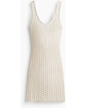 H&M Kleid im Häkellook - Weiß
