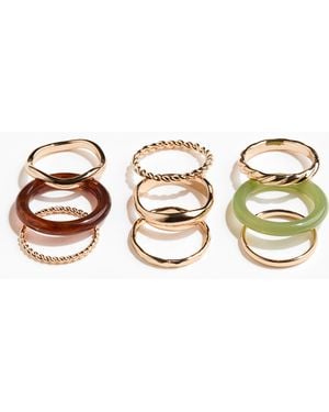 H&M Set Van 9 Ringen - Meerkleurig