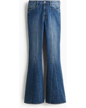 H&M Flared High Jeans - Blau