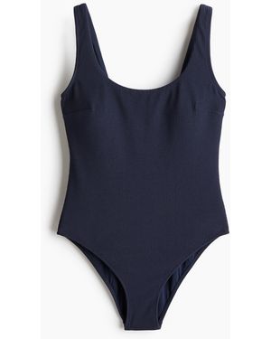 H&M Badeanzug mit wattierten Cups - Blau