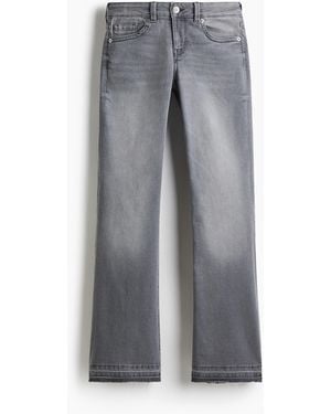 H&M Flared Low Jeans - Grau