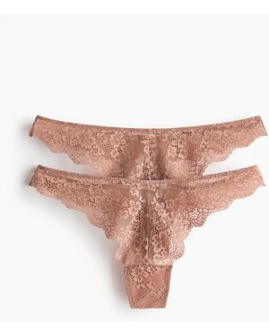 H&M 2er-Pack Tangas aus Spitze - Pink