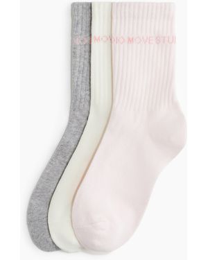 H&M 3er-Pack Sportsocken mit DryMoveTM - Weiß
