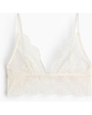 H&M Kanten Soft-bh - Wit