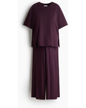 H&M MAMA Before & After 2-teiliges Set - Lila